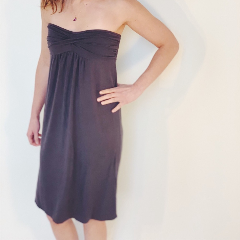 J. Crew Gray strapless dress size S